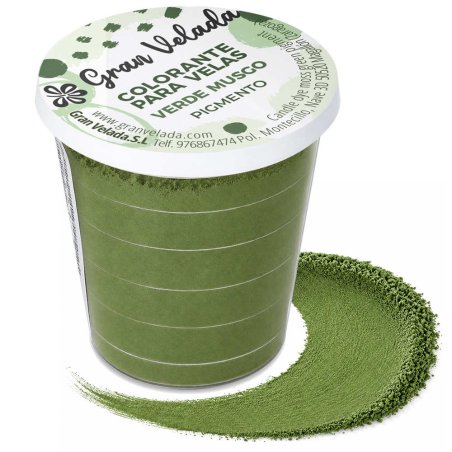 Colorante velas verde musgo pigmento