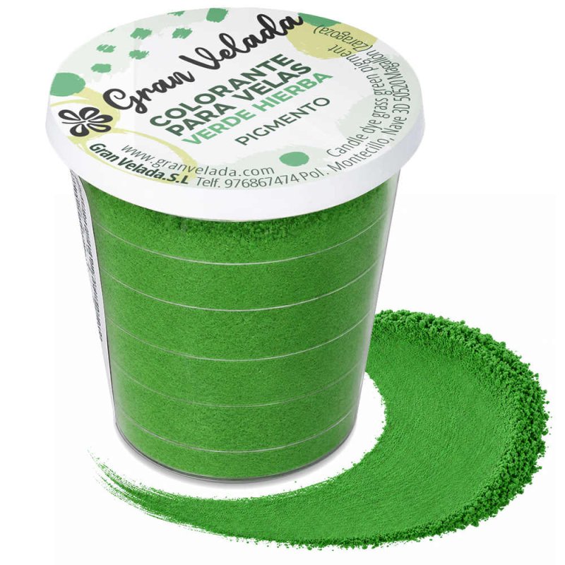 Colorante velas verde hierba pigmento