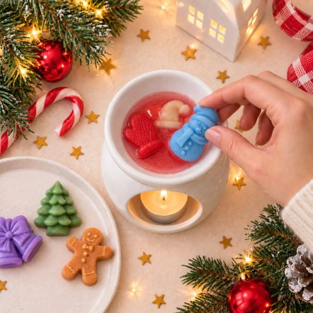 Comprar molde para wax melts 54 figuras de Navidad c