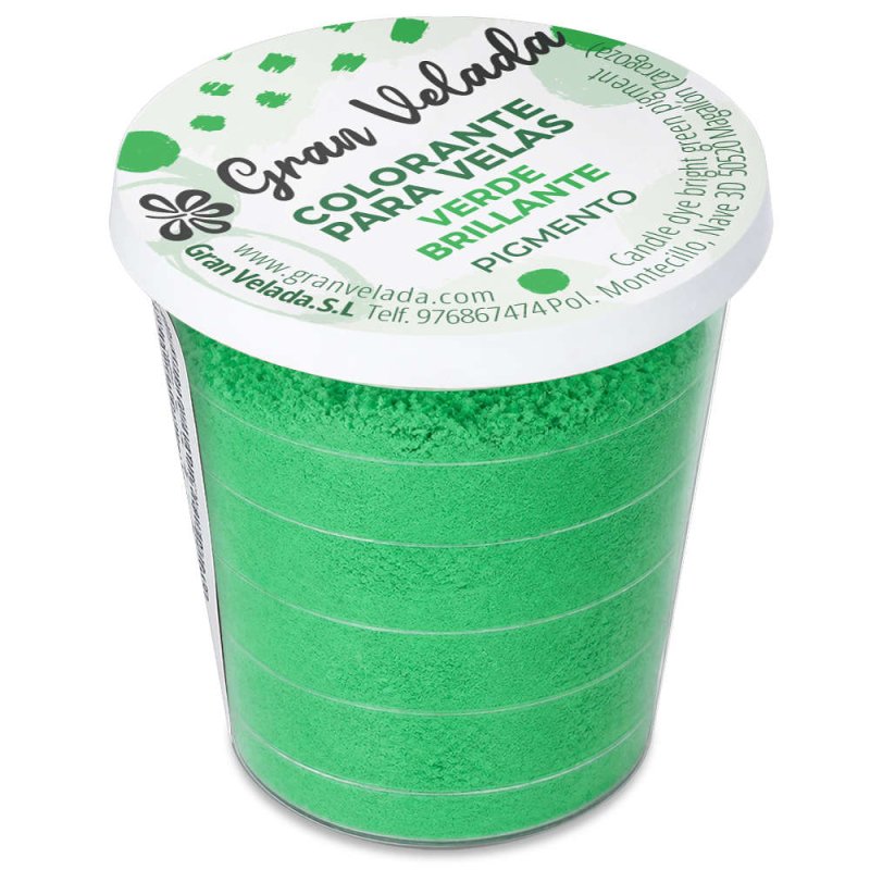Comprar colorante velas verde brillante pigmento