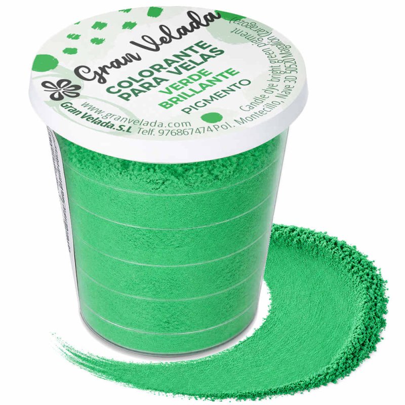 Colorante velas verde brillante pigmento
