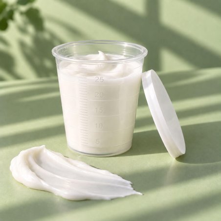 Envase 30 ml medidor de plastico con tapa para cosmética