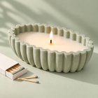 Molde para recipiente de velas ondulado 17,5 x 9 cm