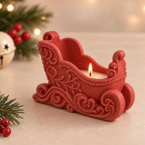Moule à bougies traîneau de Noël