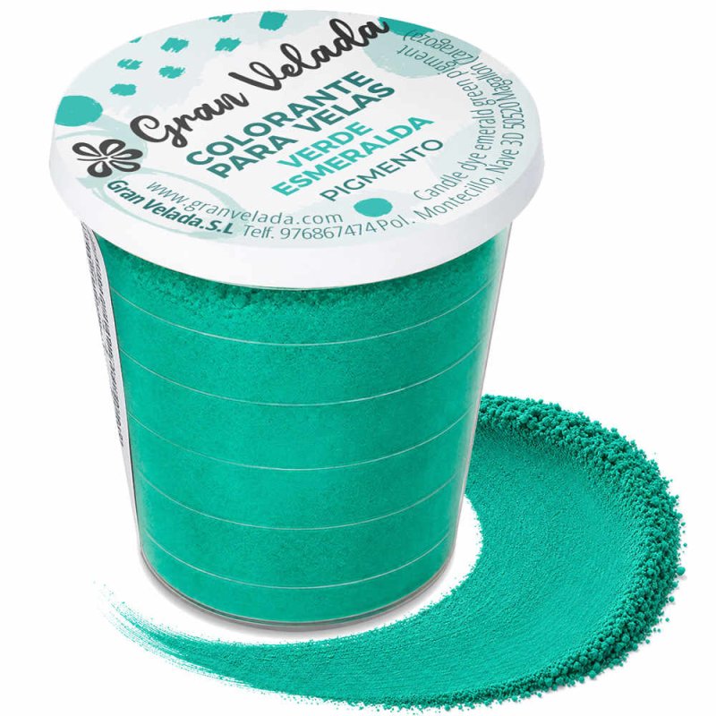 Colorante velas verde esmeralda pigmento
