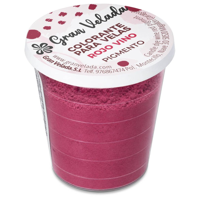 Comprar colorante velas rojo vino pigmento