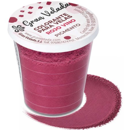 Colorante velas rojo vino pigmento