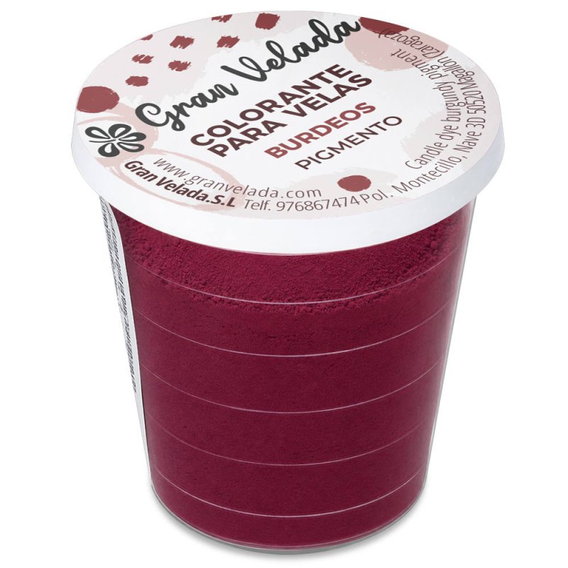 Comprar colorante velas burdeos pigmento