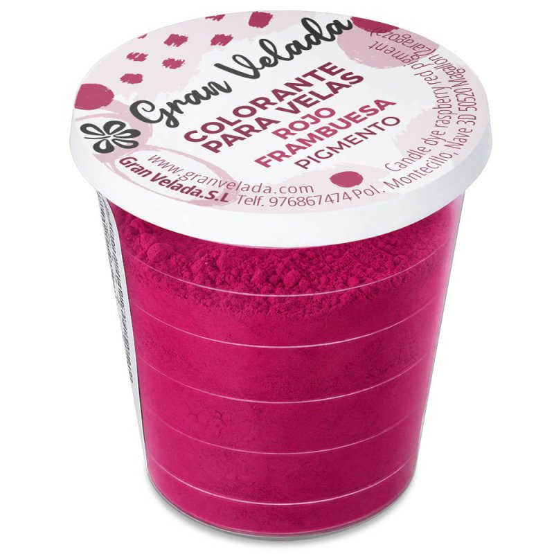 Comprar colorante velas rojo frambuesa pigmento