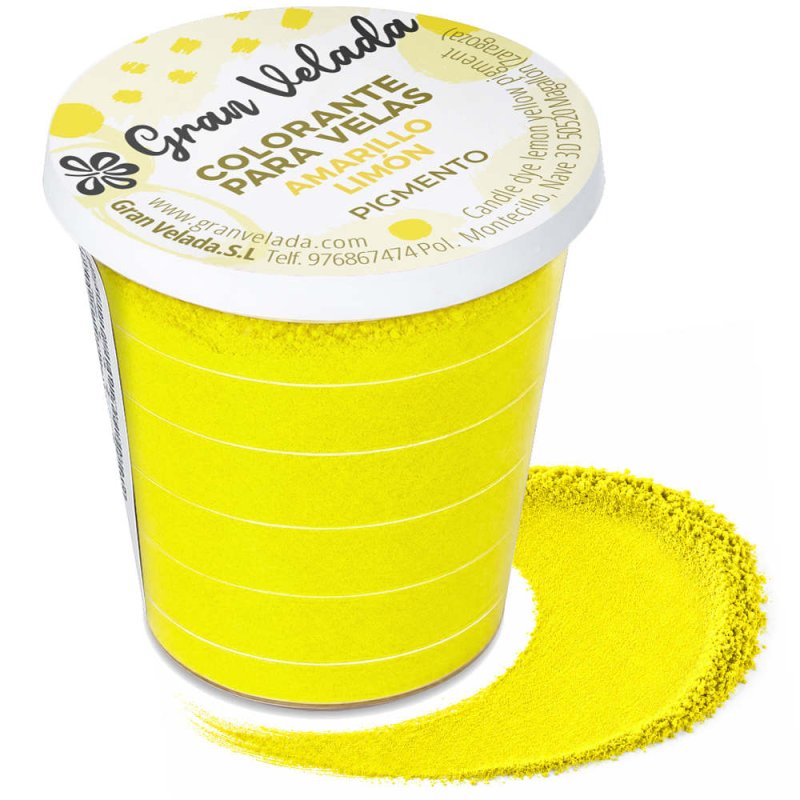 Colorante velas amarillo limon pigmento