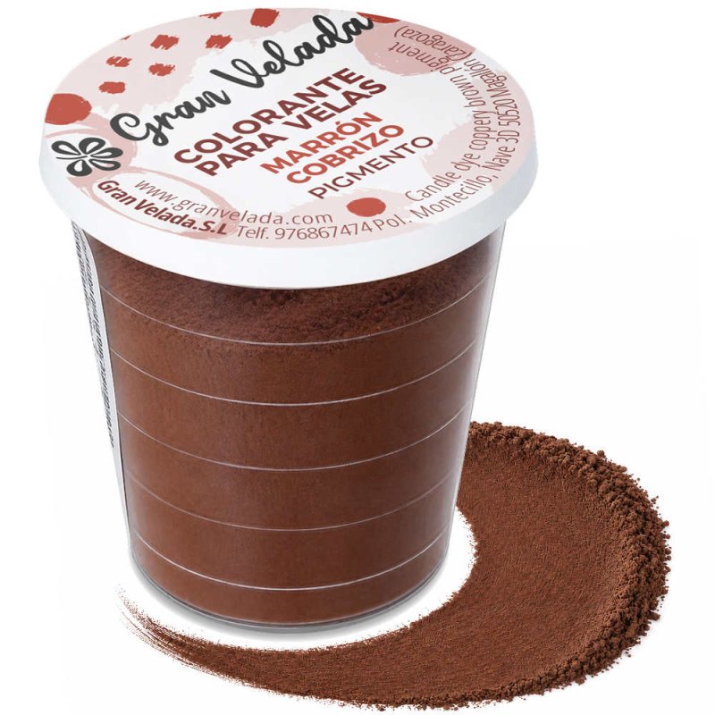 Bougies de teinture pigment de cuivre brun