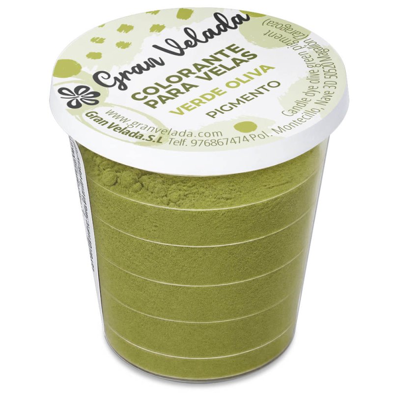 Corante para velas pigmento verde oliva