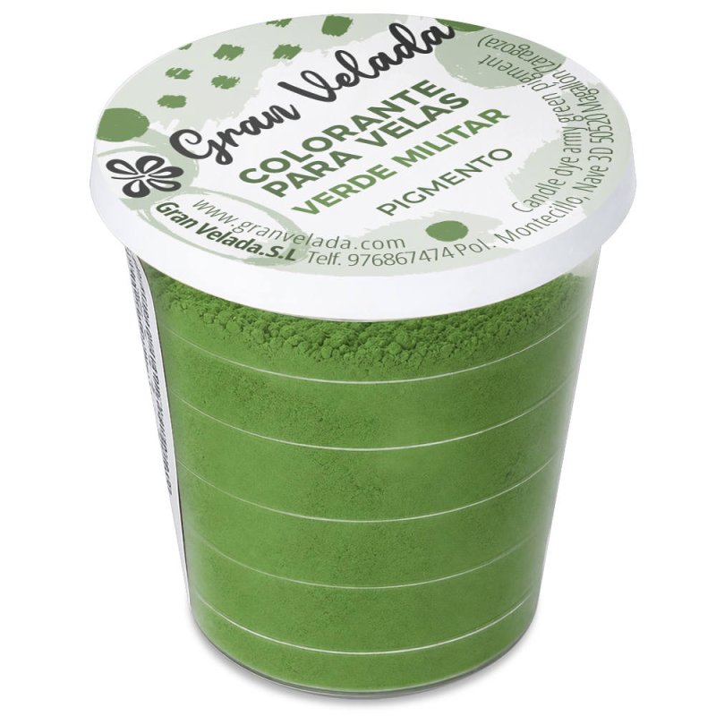 Corante para velas pigmento verde militar