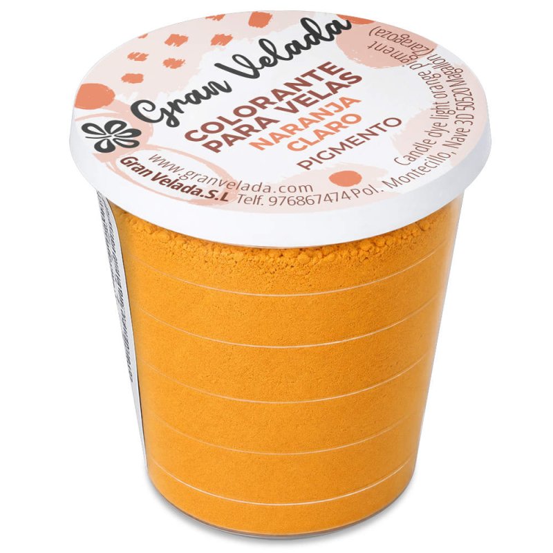 Bougie colorant pigment orange clair