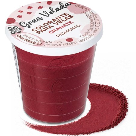 Bougies de teinture pigment grenat