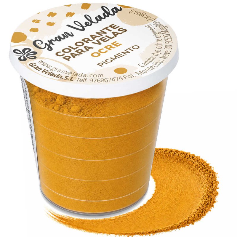Colorante velas ocre pigmento