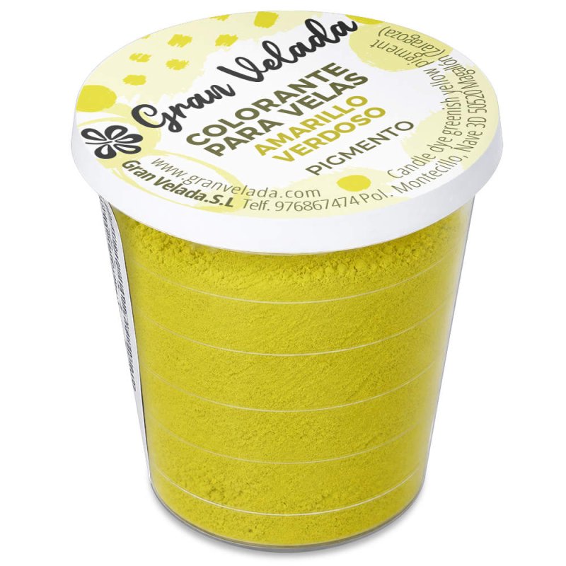Colorant de bougie pigment jaune-vert