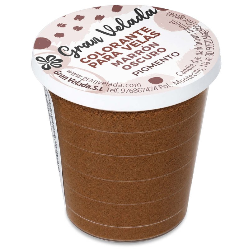 Corante para velas pigmento marrom escuro