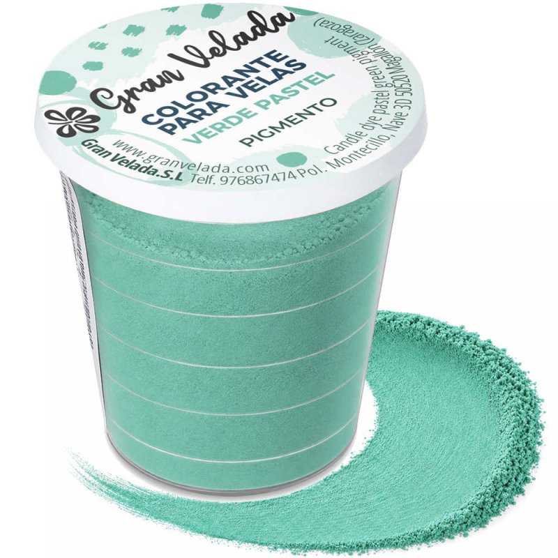 Colorante para velas verde pastel pigmento