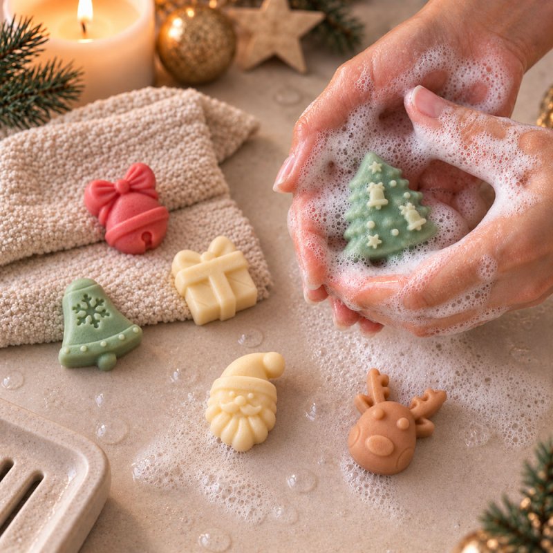 Molde para jabones figuras de Navidad