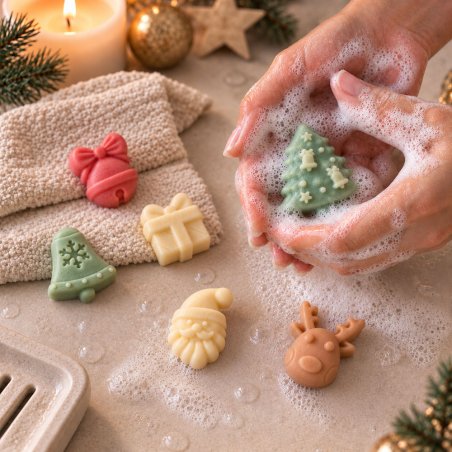 Molde para jabones figuras de Navidad