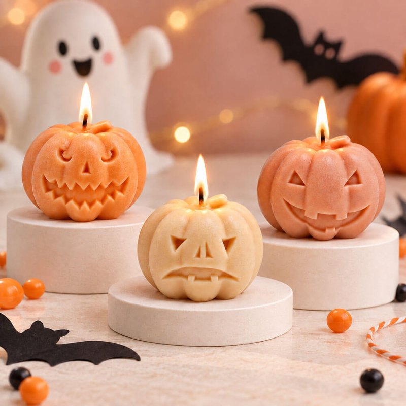 Velas de calabazas Halloween