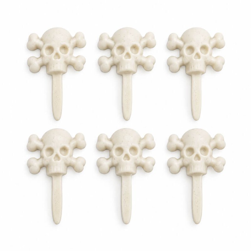 Molde Halloween 6 pinchos de calavera