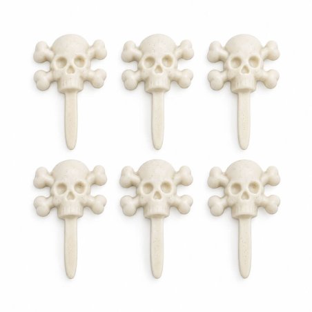 Molde Halloween 6 pinchos de calavera