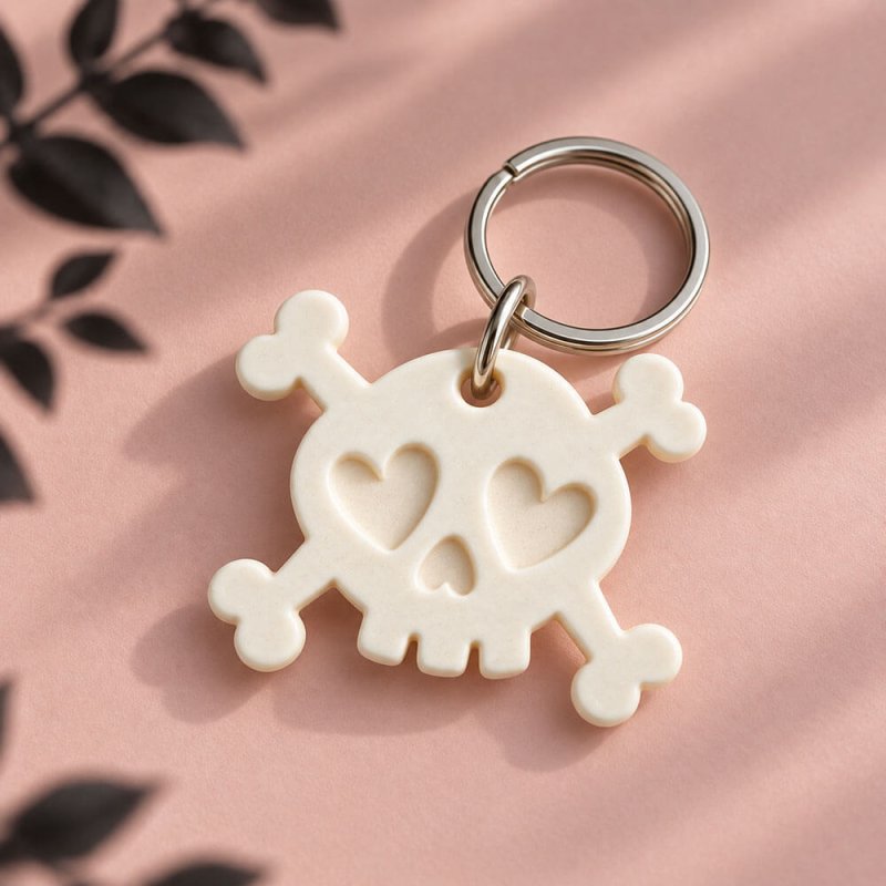 Molde calavera halloween figura para llaveros