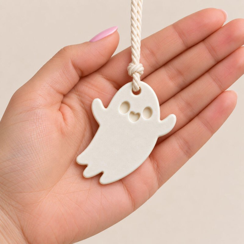 Tamaño molde fantasma halloween figura para colgar