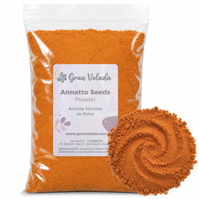 Achiote sementes em pó
