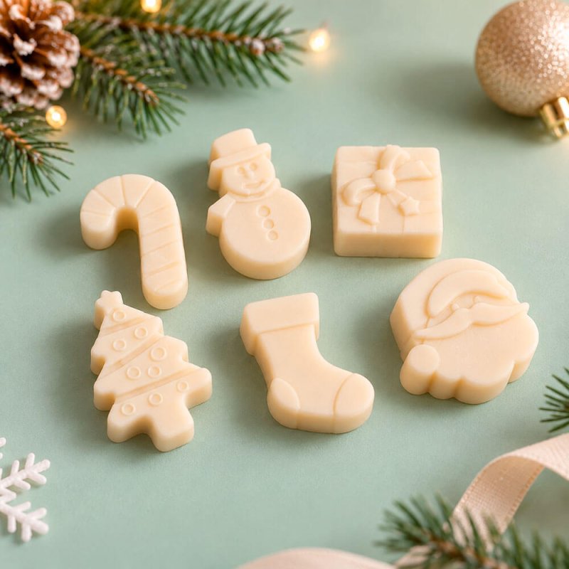 12 figuritas de Navidad mix para wax melts