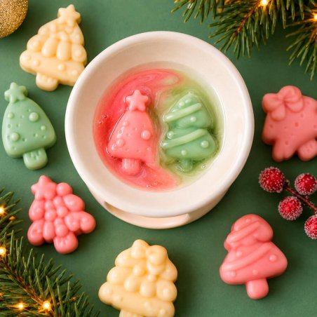 12 arbolitos de Navidad para wax melts