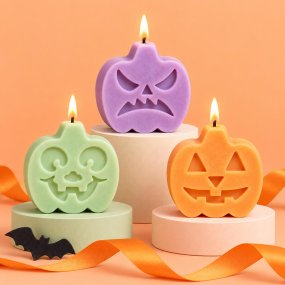 Molde Calabazas Halloween 3 cavidades