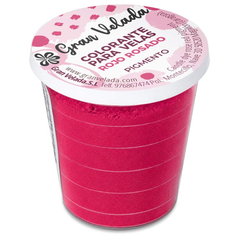 Corante para velas pigmento rosa vermelho