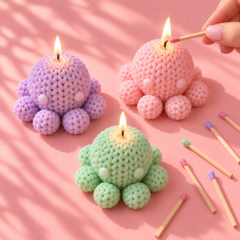 Comprar molde para velas pulpo de ganchillo