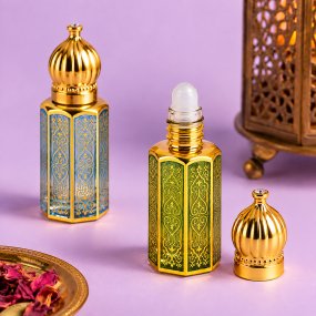 Flacon roll-on pour parfum style arabe 12 ml