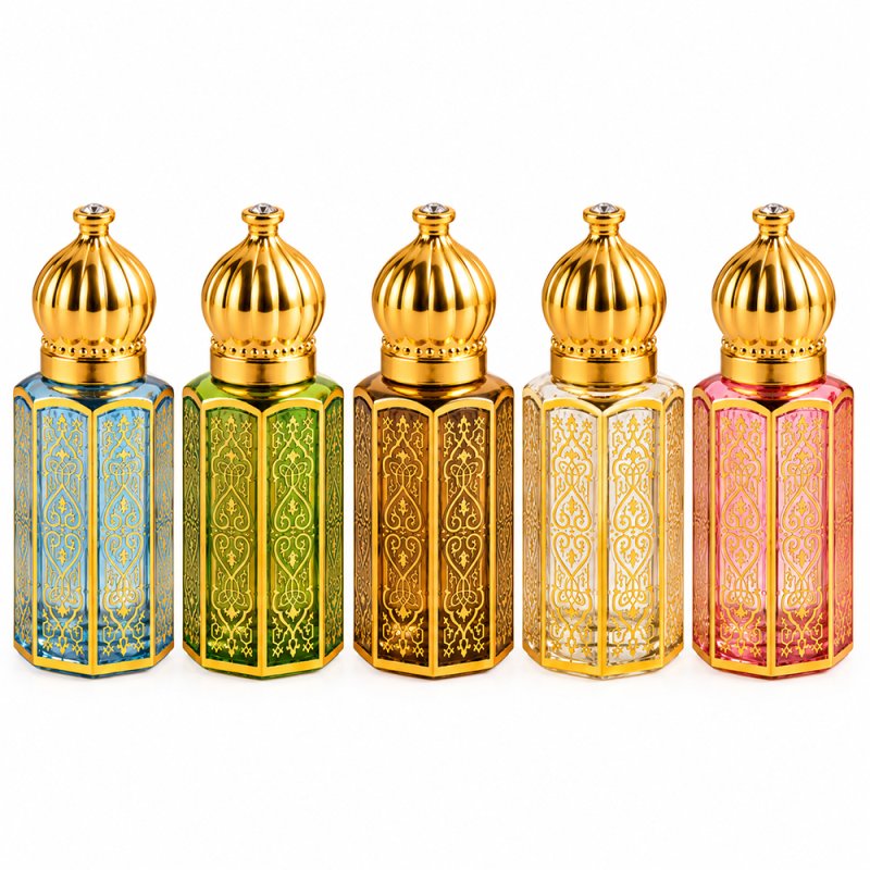Frasco roll-on para perfume árabe 12 ml varios colores
