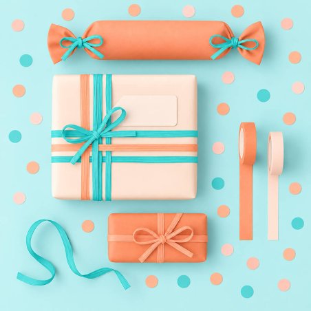 Comprar cinta de rafia azul caribe
