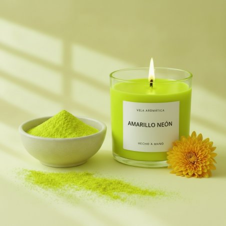 Colorante velas amarillo neon pigmento