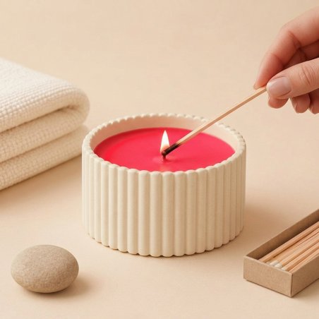 Vela con colorante velas rojo neon pigmento