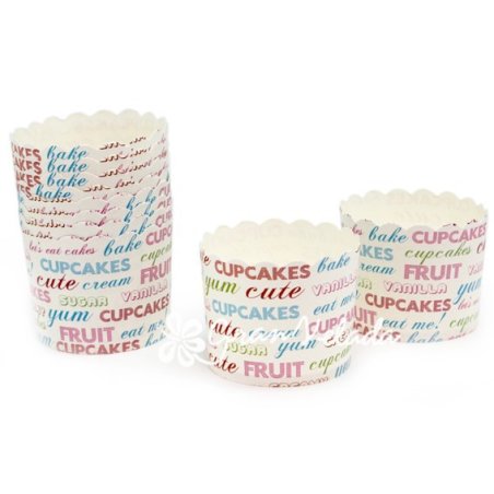 Capsulas para cupcake con letras