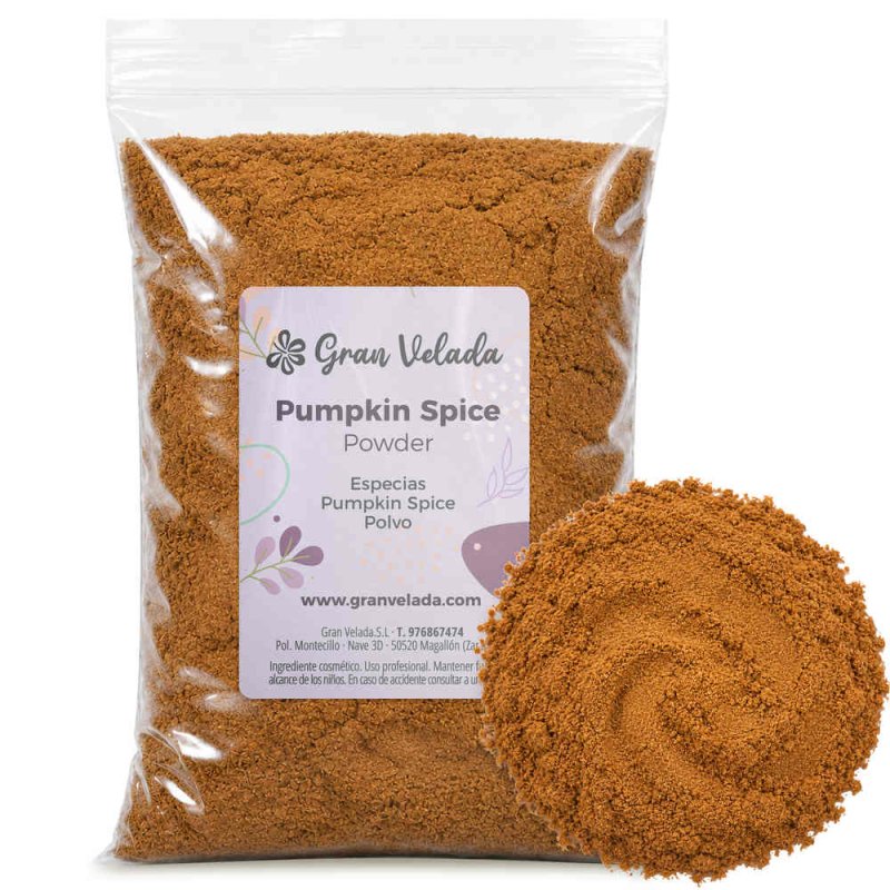 Especiarias pumpkin spice em pó para sabonetes