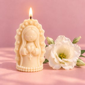 Molde para velas e sabonetes Virgem com manto