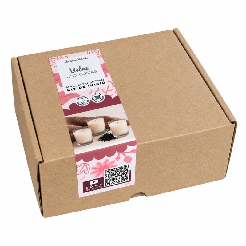 Kit como hacer velas ecologicas. Materiales e instrucciones