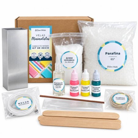 Compar kit como hacer velas minimalistas