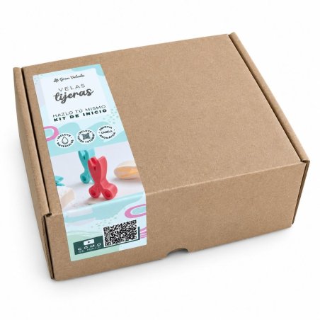 Kit como hacer velas tijeras. Materiales e instrucciones