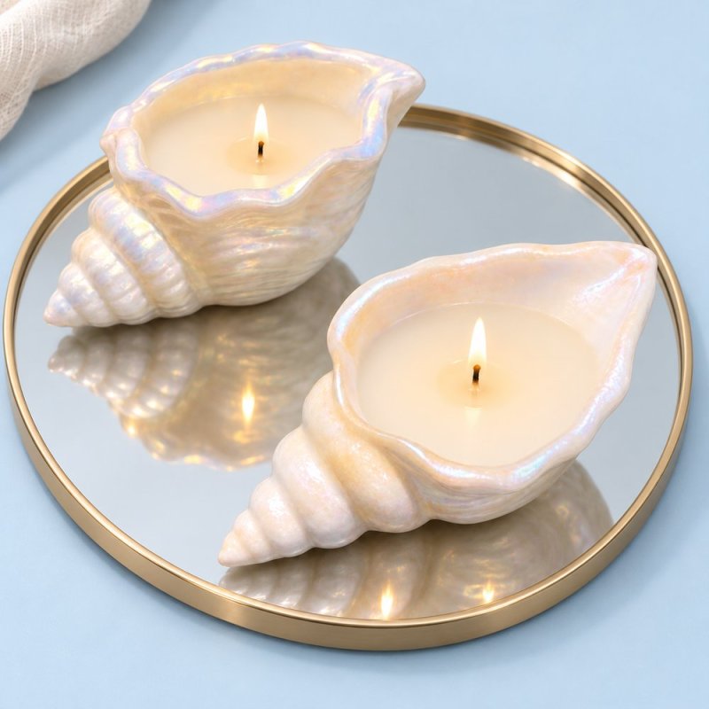 Molde caracola marina para recipiente de velas DIY