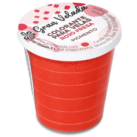 Colorante velas pigmento rojo fresa