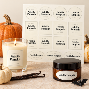 Autocollants parfum vanille pumpkin
